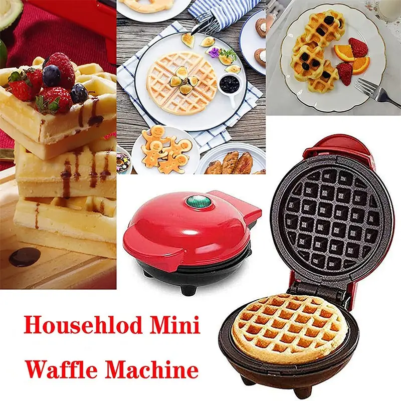 Harga Mesin Pembuat Wafel Listrik Alat Memasak Dapur Untuk Sarapan Anak-anak Hidangan Penutup Panci Antilengket