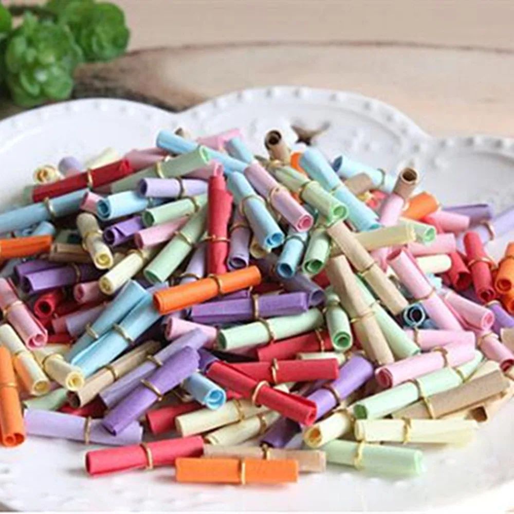 100 шт. Разноцветные бумажные рулоны для бижутерии | Дом и сад