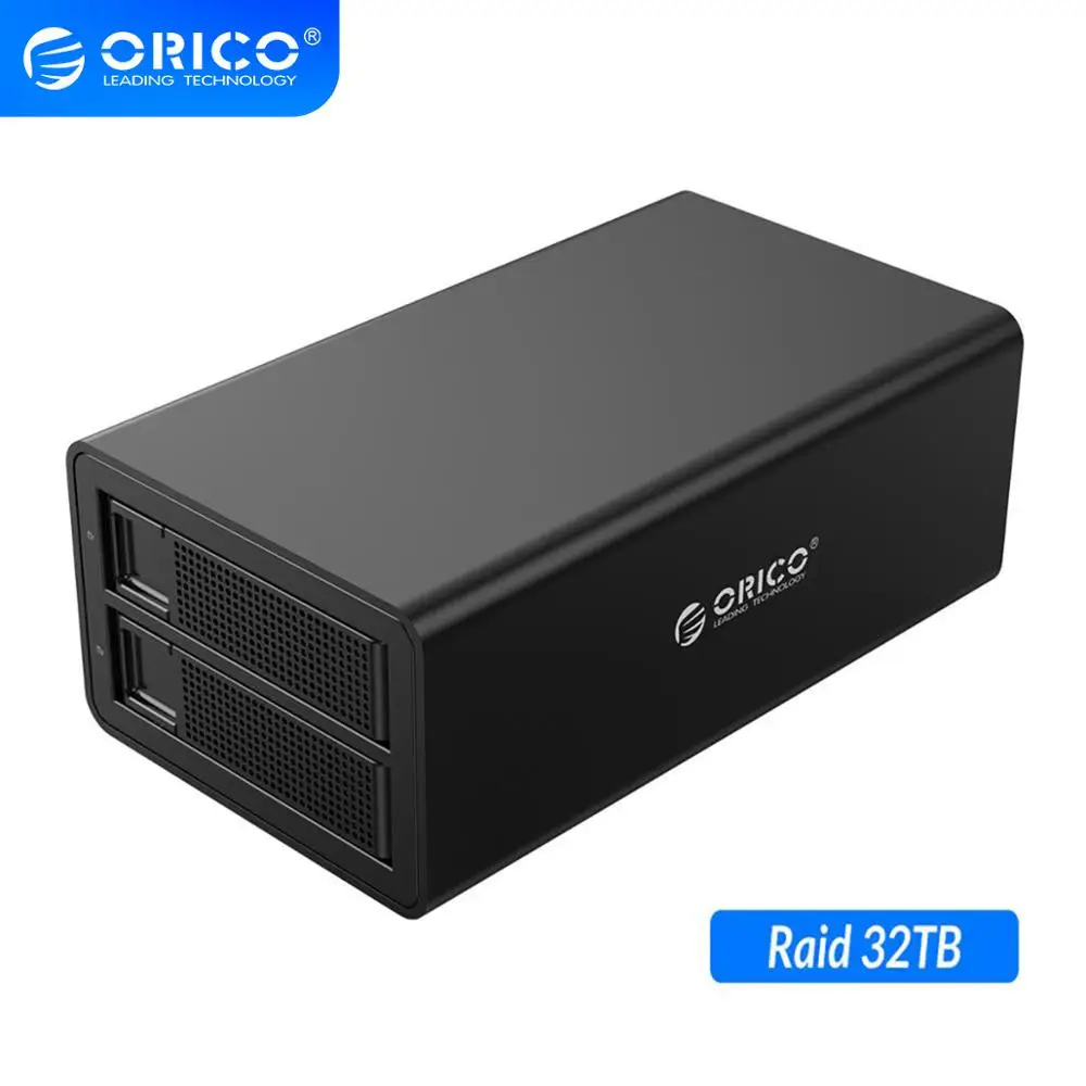 Док станция ORICO для HDD 3 5 дюйма 2 отсека USB3.0 на SATA с корпусом RAID жесткого диска