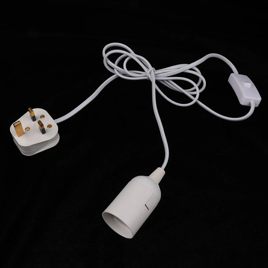 E27 удлинитель подвесной держатель лампы с кнопкой включения/выключения