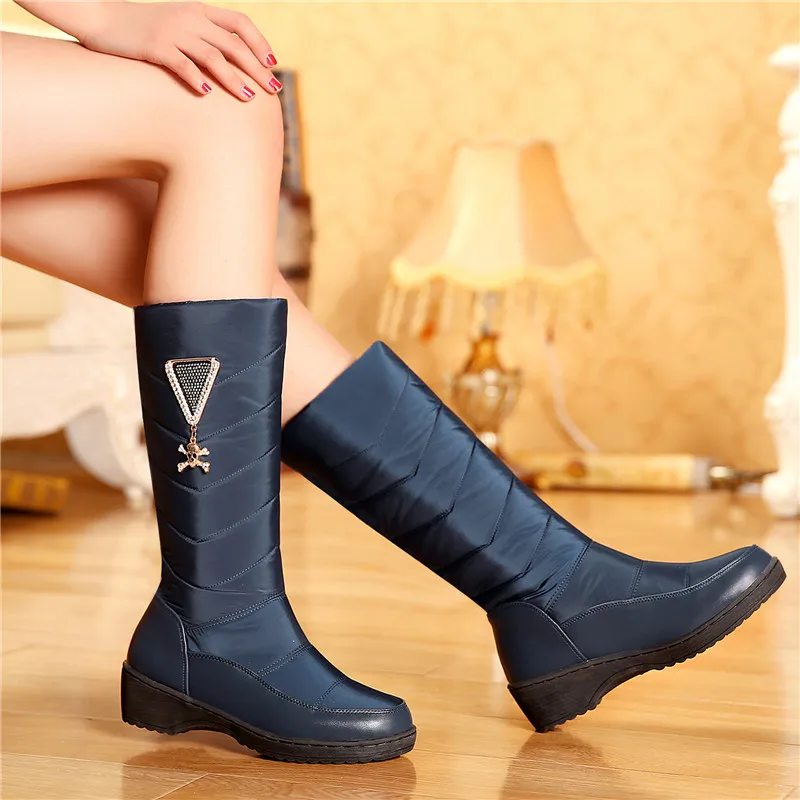 Женские зимние ботинки на платформе с принтом черепа Размеры 35 44|Зимние сапоги| |