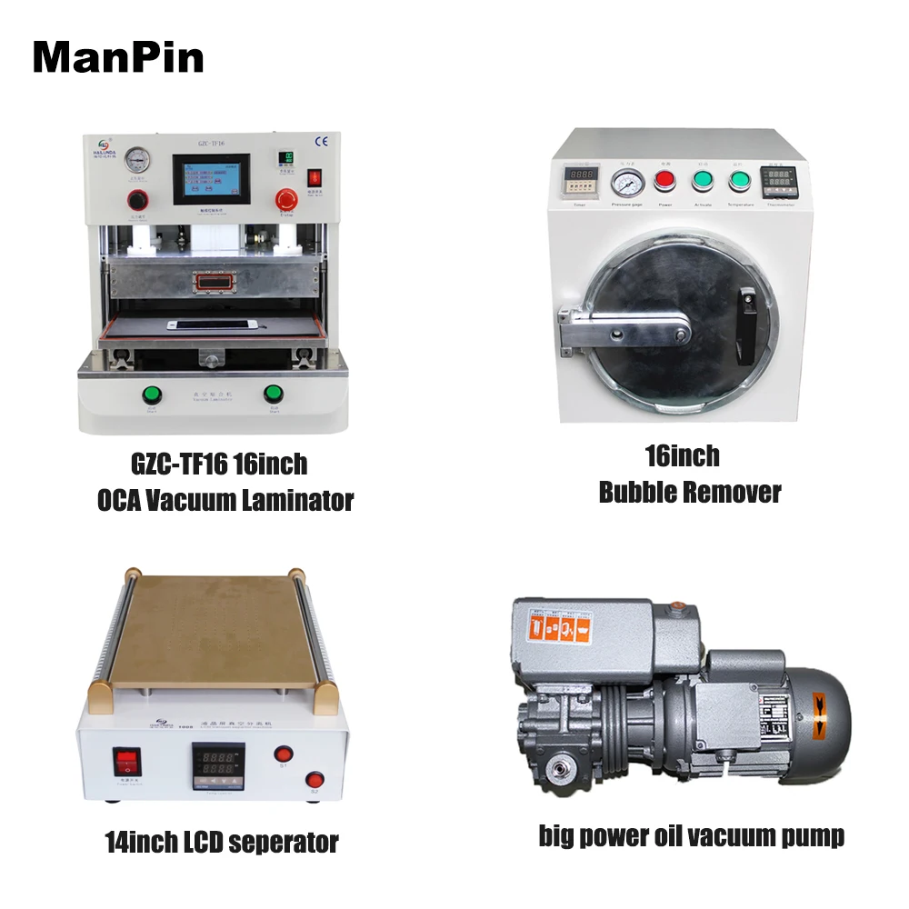 TF16 16 дюймов OCA вакуумная ламинирующая машина для удаления пузырей ЖК-дисплей