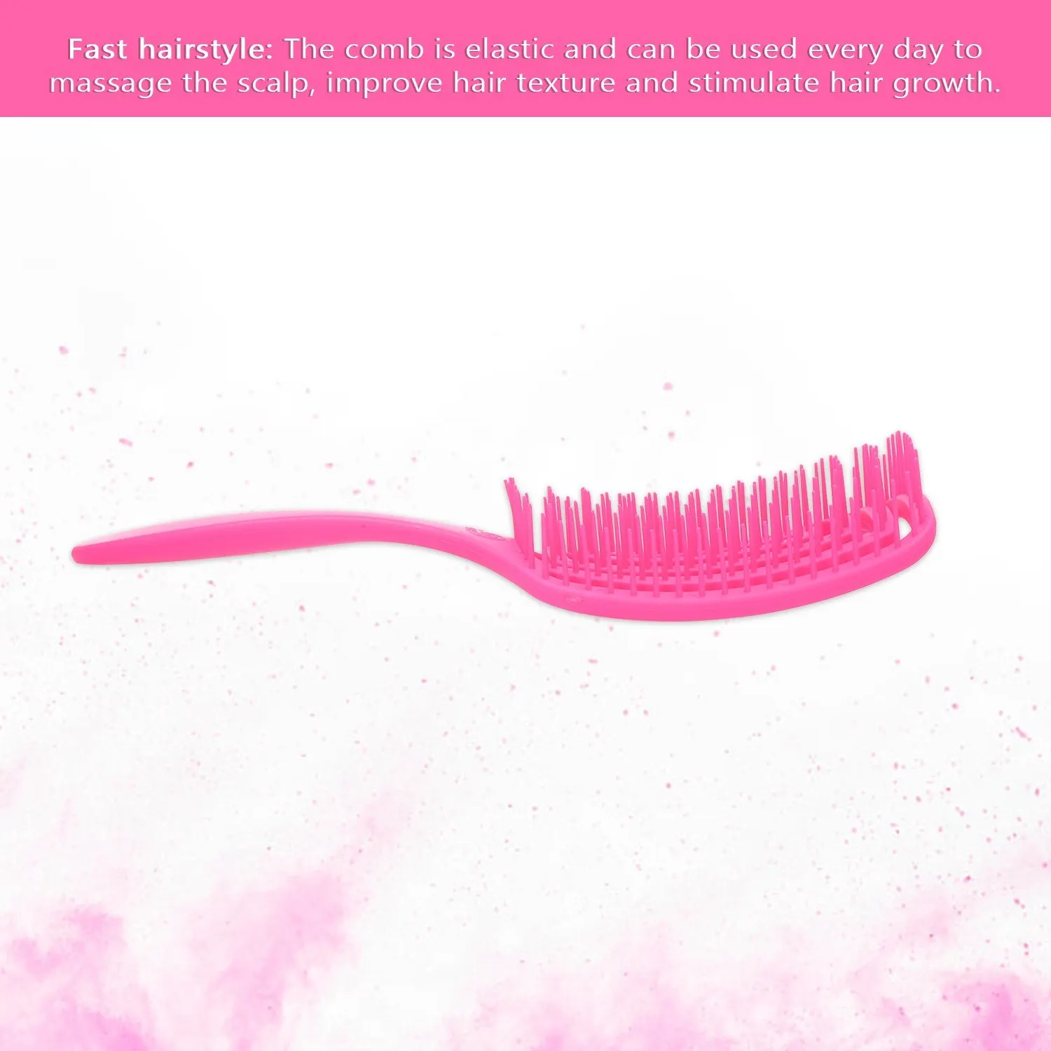 Расческа для волос квадратная Массажная спа гребни антистатические гибкие