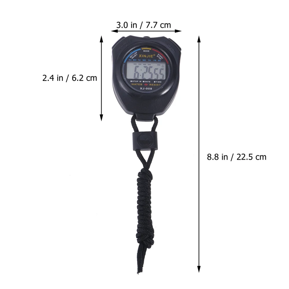 ЖК дисплей хронограф цифровой таймер секундомер Спорт Профессиональный