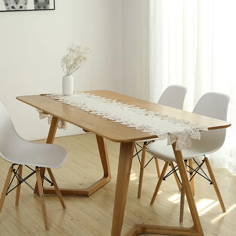 Декоративная кружевная скатерть из хлопка и льна в японском южнокорейском