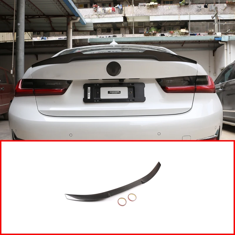 Новинка Реальные углеродного волокна автомобиль спойлер заднего багажника