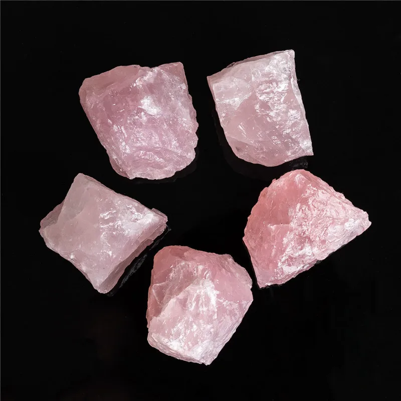 

NEW!!Natural Powder Rose Quartz Raw Gem Energy Stone Collection