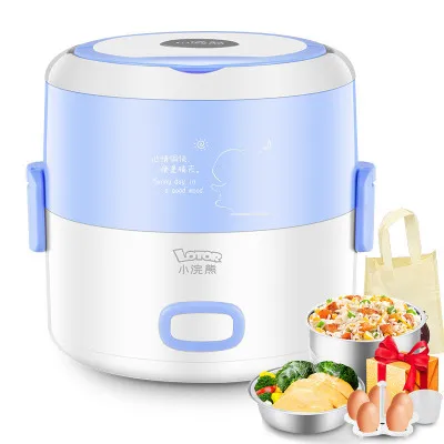 Мини рисоварка Электрический Теплоизолирующий Ланч бокс с подогревом