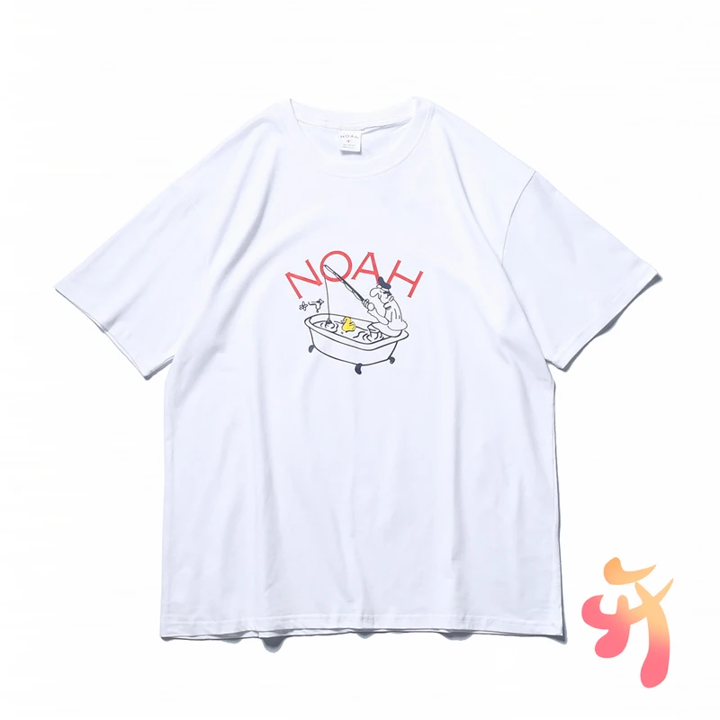 

Футболка с надписью Ноя, лучшая версия, свободные высококачественные хлопковые топы с короткими рукавами, мужские и женские повседневные ф...