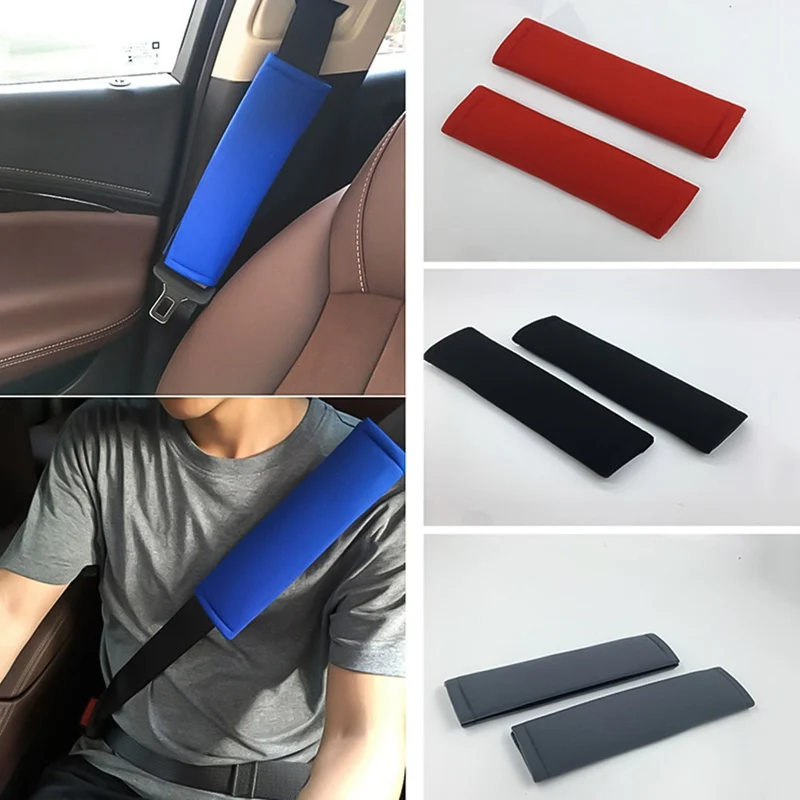 

2pcs Cars Shoulder Protection SeaT Belt Safty Cover Soft Seatbelt Padding For Baby Child Kids Anti-Neck Auto Accessiors