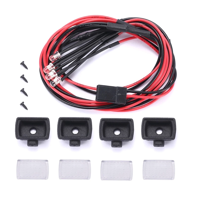 

Обновленный квадратный Свет для WPL D12 грузовик с дистанционным управлением внедорожник Радиоуправляемый автомобиль запасные части Аксессу...