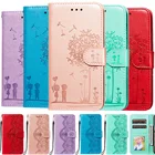 Кожаный чехол-книжка для Xiaomi Mi 10T 9T 10 9 Lite Pro A3 Note10 POCO X3 NFC M3, чехол-бумажник с цветочной подставкой и держателем для карт