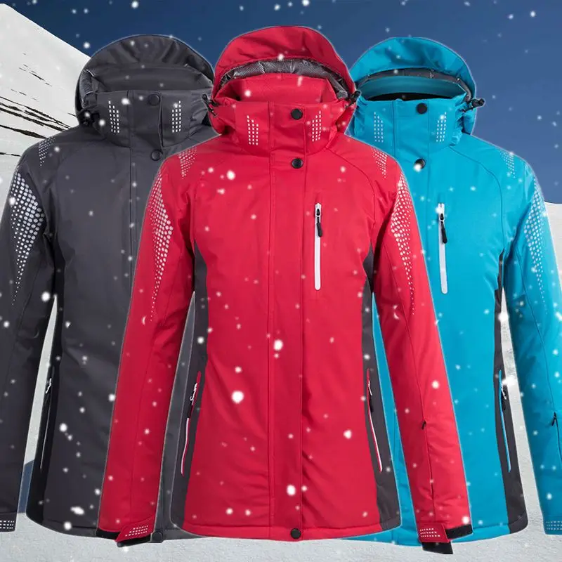 Новая утепленная лыжная куртка для мужчин и женщин Мужская водонепроницаемая