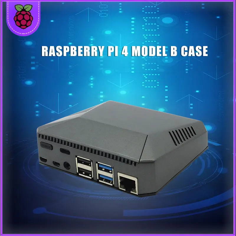 Чехол для Raspberry Pi из АБС пластика корпус с одним и двумя вентиляторами охлаждения