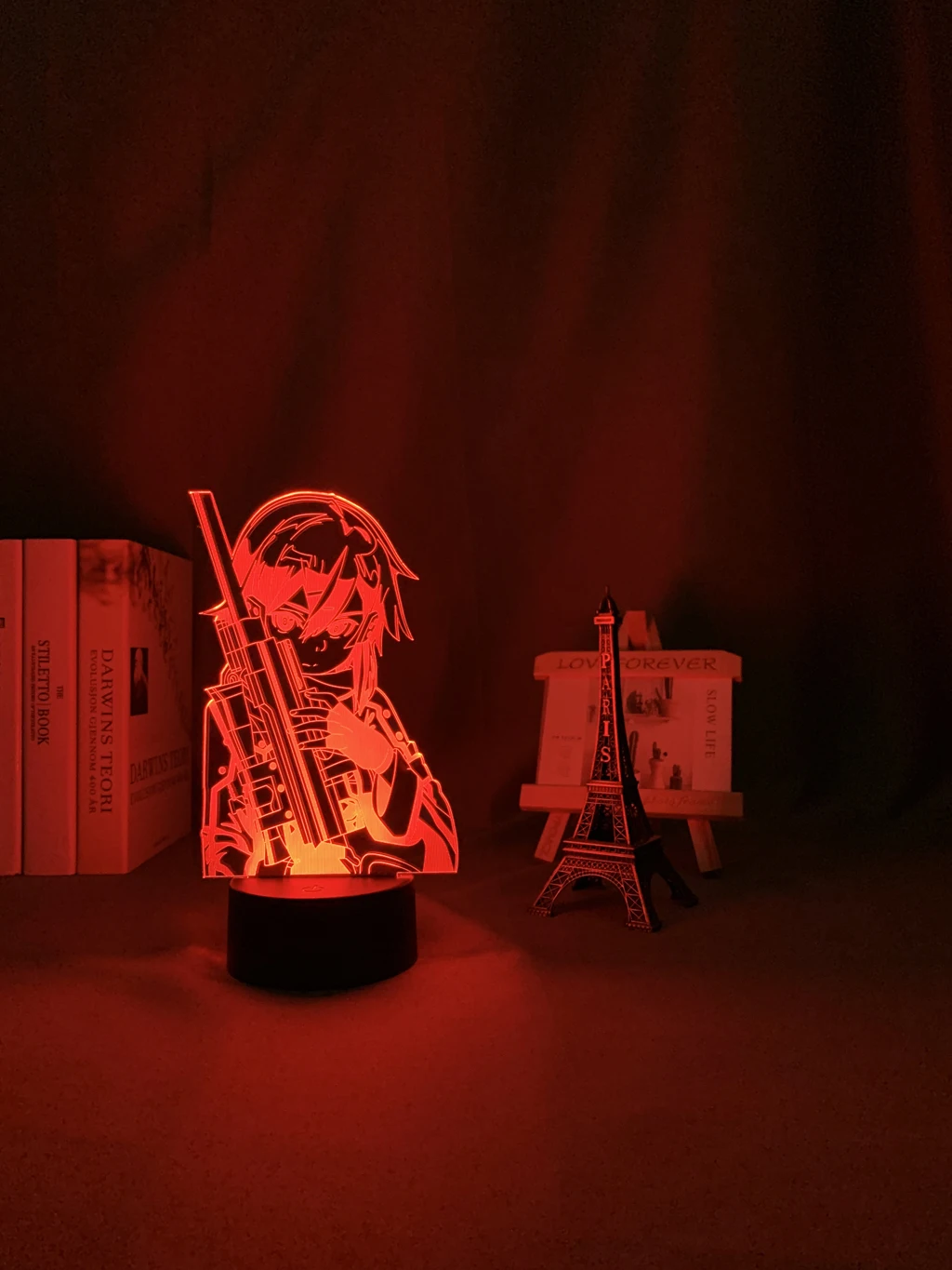 3d Светодиодная лампа Аниме Меч Art Online фигурка Синон для украшения спальни