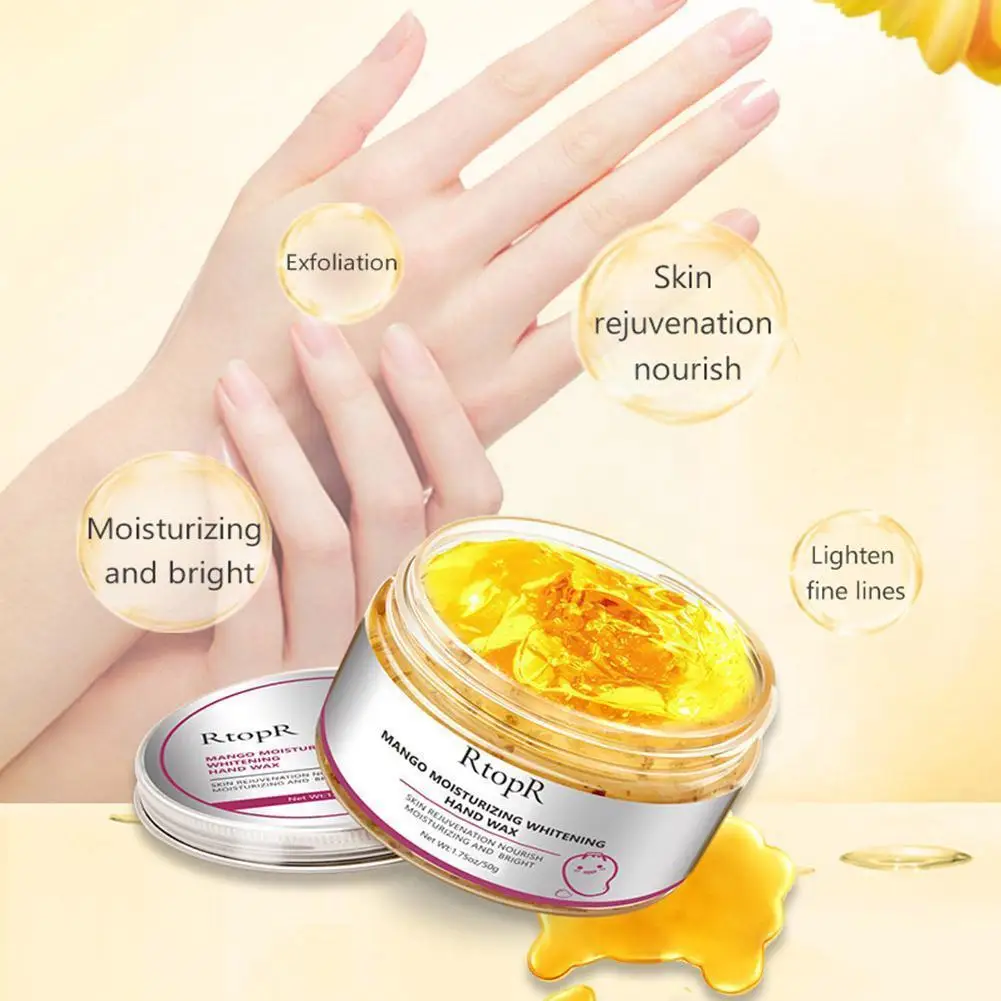 

Moisturizing Hand Wax Whitening Hand Exfoliating Care Improve Anti-aging 50g Hand Skin Dryness Nourishing Callus G2y2