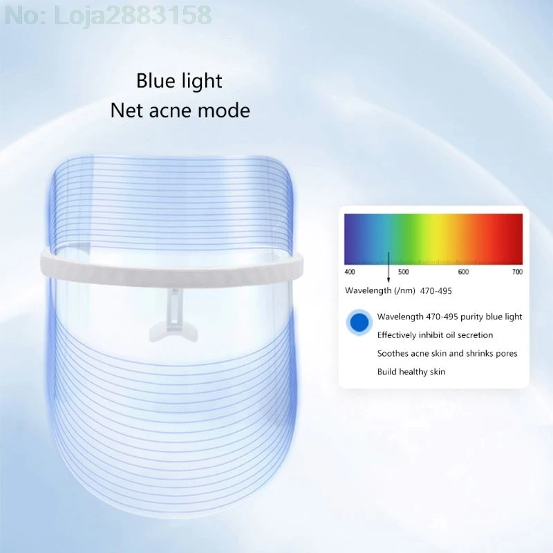 

3 color Light Therapy Facial Mask Anti Acne Wrinkle Facial Machine Device Skin Rejuvenation Moisturizing LED Mask Beauty 2020