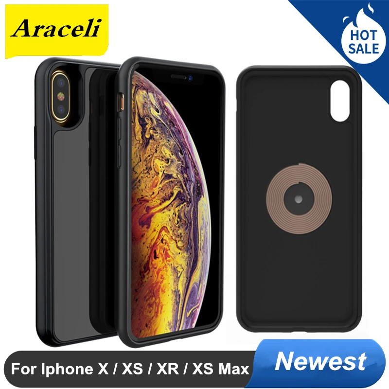 Для Iphone X XS XR Max зарядное устройство чехол умный беспроводной зарядный