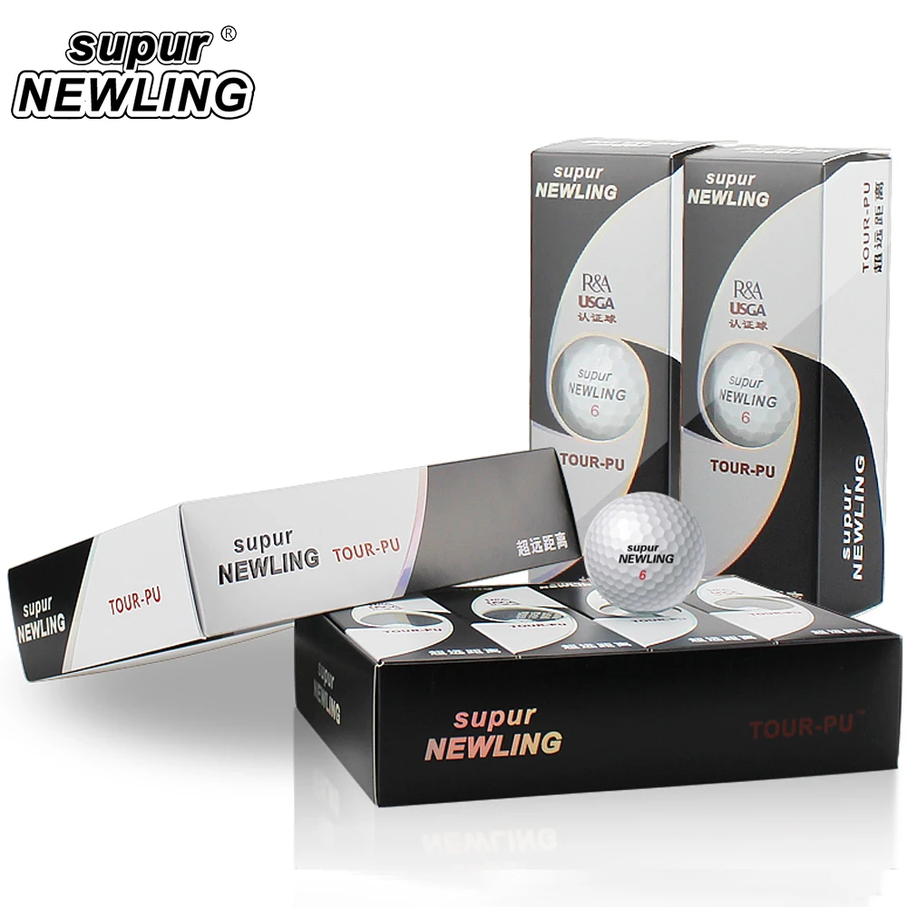 Мячи для гольфа Supur Newling TOUR из мягкого полиуретана на большие расстояния 12