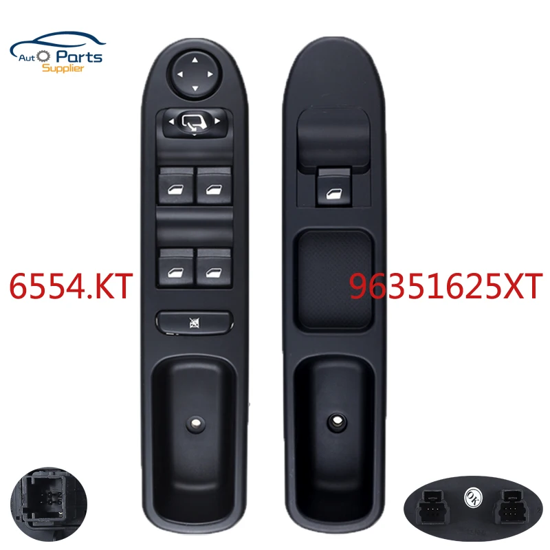 

6554.KT/ 96351625XT Power Window Control Switch Electric Button For Peugeot 307 Break 2000-2014 307SW 2002-2014 307CC 2003-2014