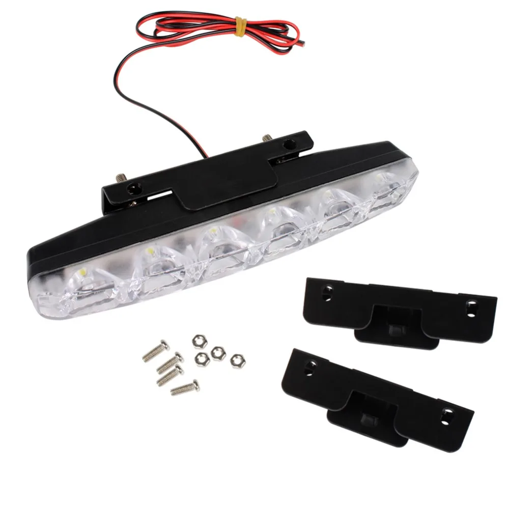 Bostar 1Pcs DRL LED Car Daytime Running Lights 6 DC 12V Auto Fog Light Driving Lamps Car-styling Super Bright #284176 | Автомобили и