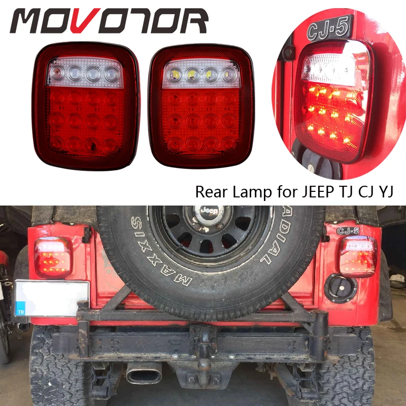 12V задний фонарь светодиодный светильник с тормозом для бега и Фары заднего хода s