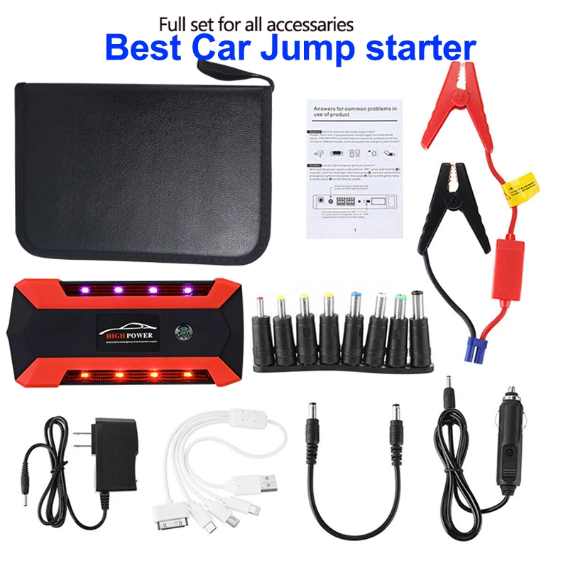 Многофункциональное автомобильное пусковое устройство 12 В 4USB 600A портативное
