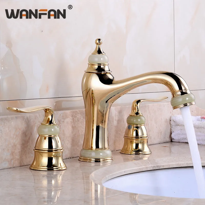 Смесители для раковины мраморные с нефритовыми кранами ванной комнаты 3