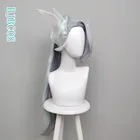 Парик для косплея LoL Zyra с кристаллами розы Zyra градиентный фиолетовый длинный конский хвост парик для игр синтетические волосы термостойкий парик шапочка