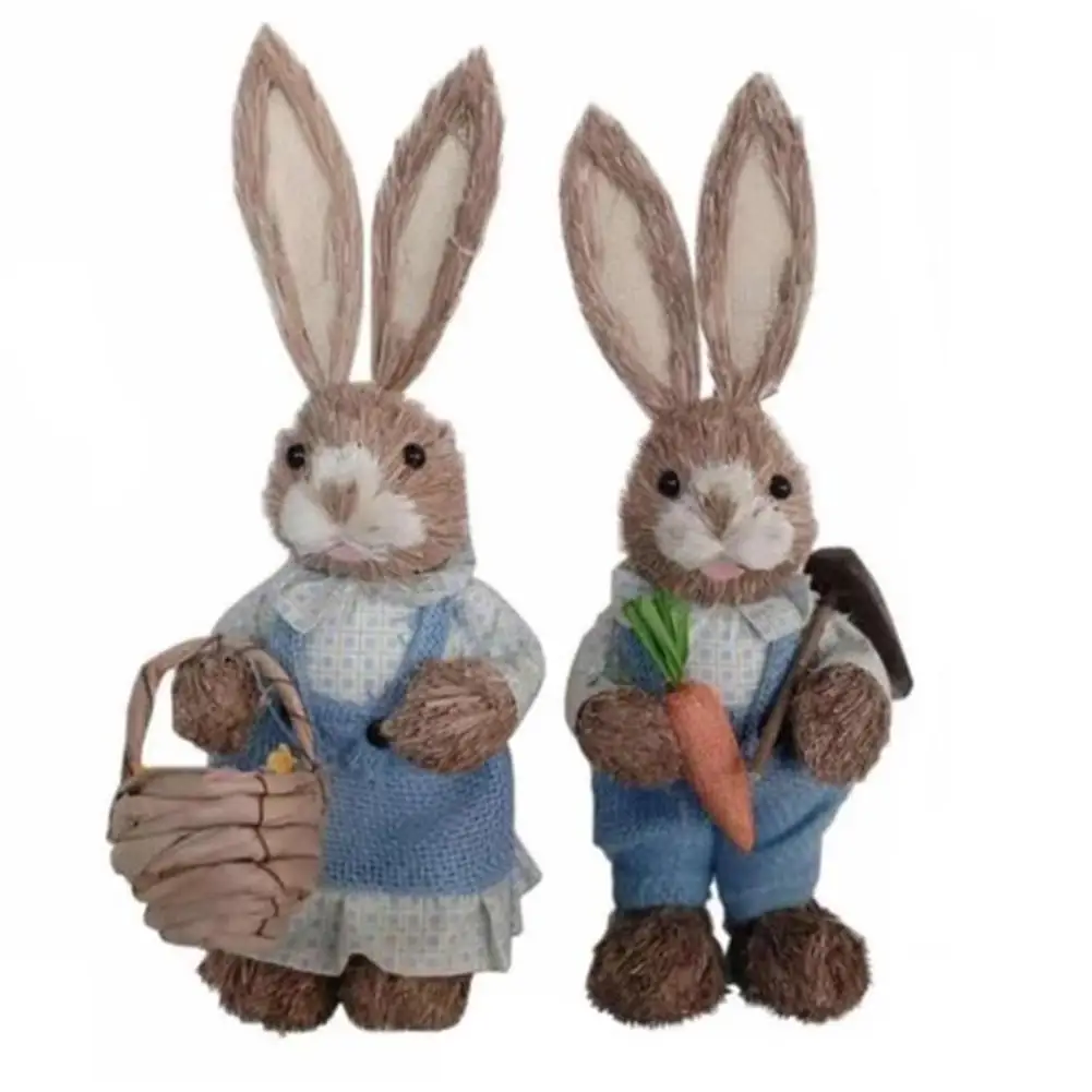 

Easter Decoration Simulation Easter Cute Rabbit Ornament Home Festival Party Window Decorations Photography Props 2021