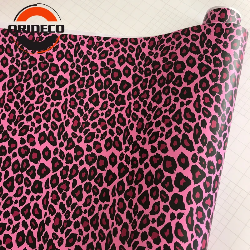 10/20/30/40/50X152CM Russia Hot Pink Leopard Camouflage Vinyl Wrap Sticker Film Motorcycle Truck Car Styling Camo Wrapping | Автомобили и