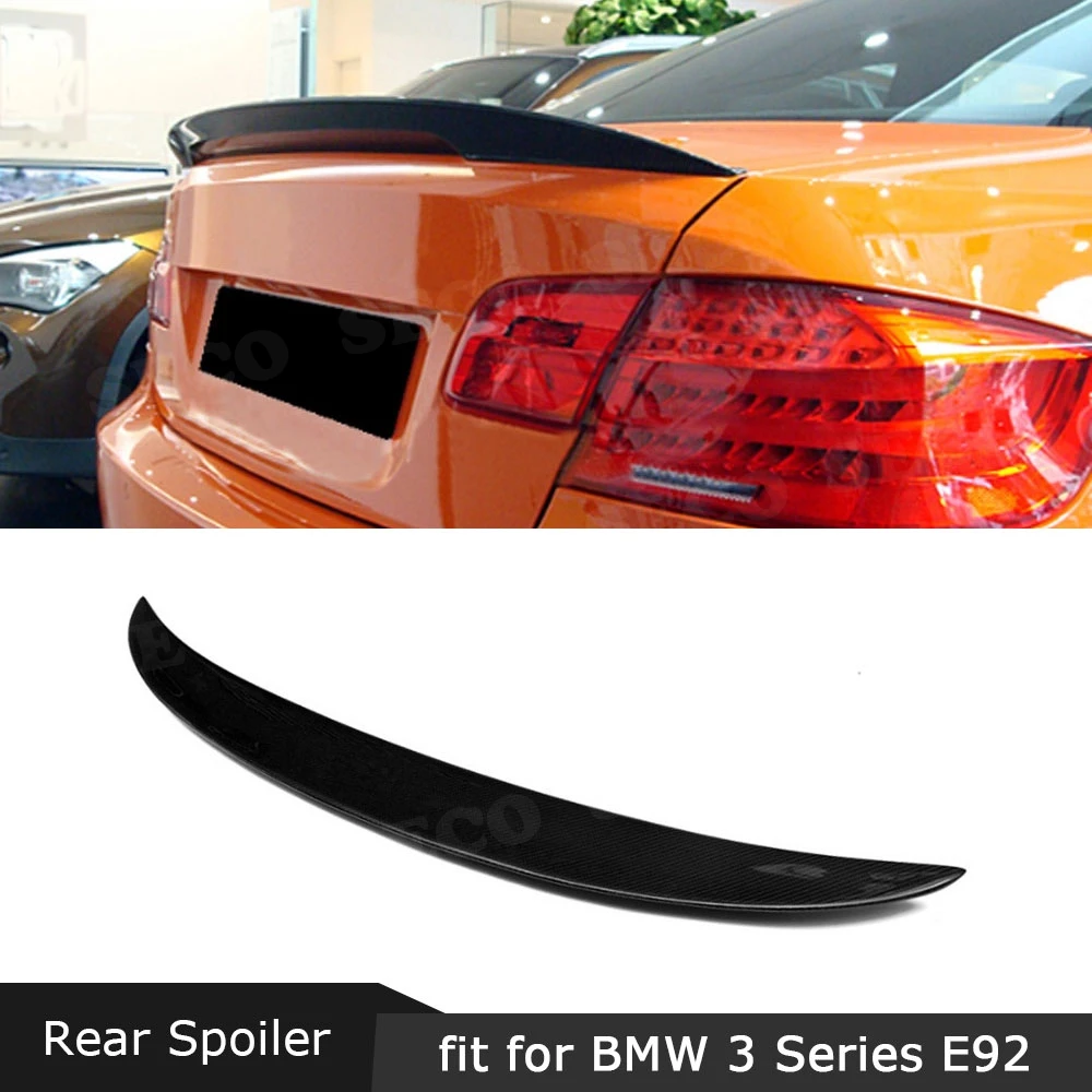 Задний спойлер из углеродного волокна P Стиль для BMW 3 серии E92 325i 328i 335i M3 2005-2012