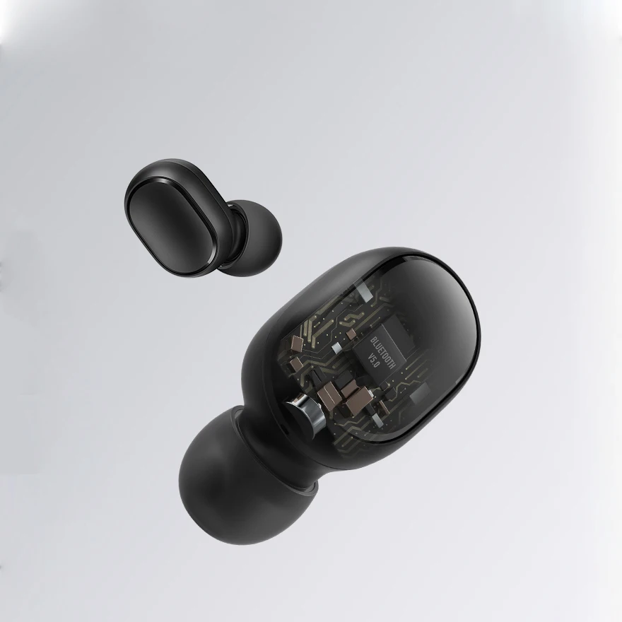 Беспроводные наушники Xiaomi Redmi AirDots 2 Mi True Wireless базовые Bluetooth 5.0 детской модели время