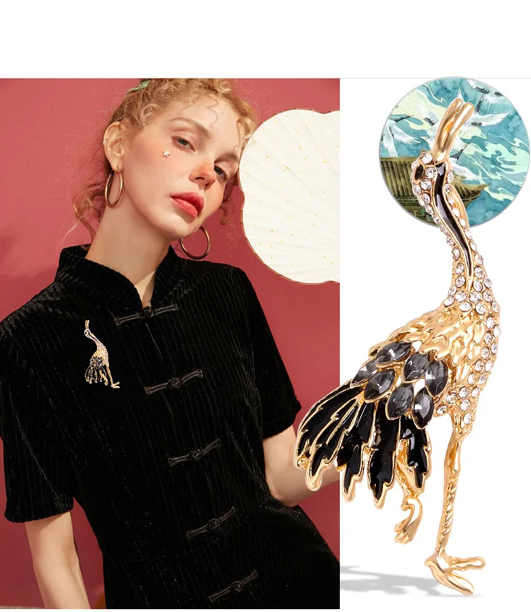 Элегантные новые украшения в китайском стиле с искусственными кристаллами