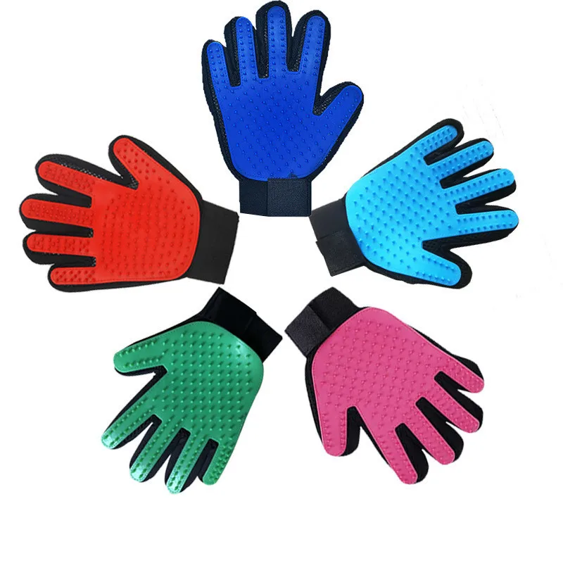 

Cat Pet Grooming Deshedding Brush Gloves Effective Cleaning Back Massage Animal Bathing Fur Hair Removal Dog Combs