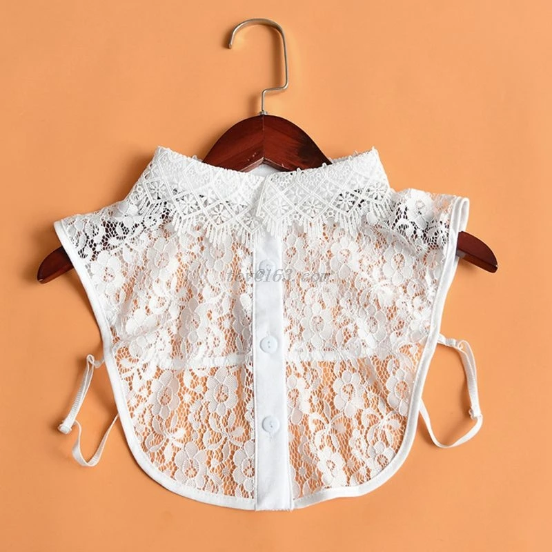 Женская блузка для девочек свитер жилет с фальш воротником отделанный съемным