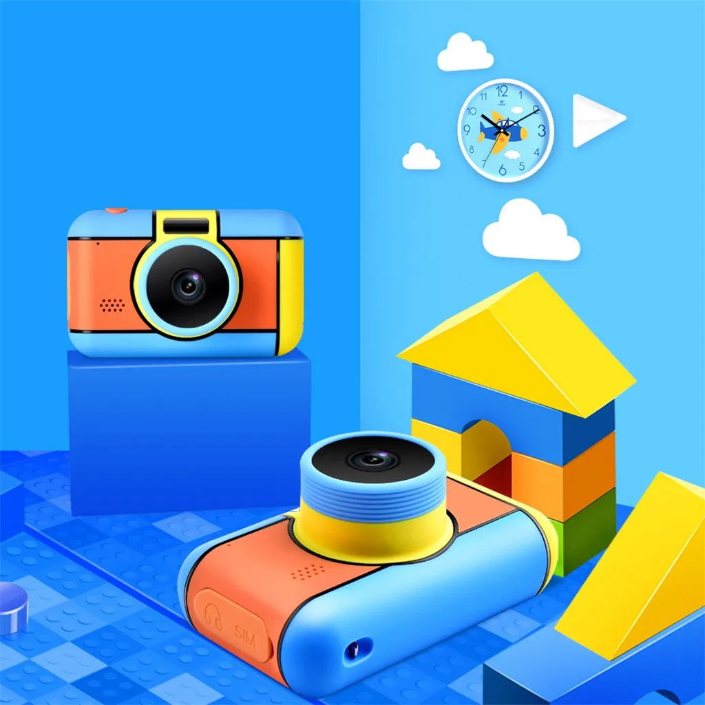 Colorful Kids Digital Mini Cartoon Camera 720P Projection Video with 2.4 Inch Display Screen Gifts z0106 | Электроника