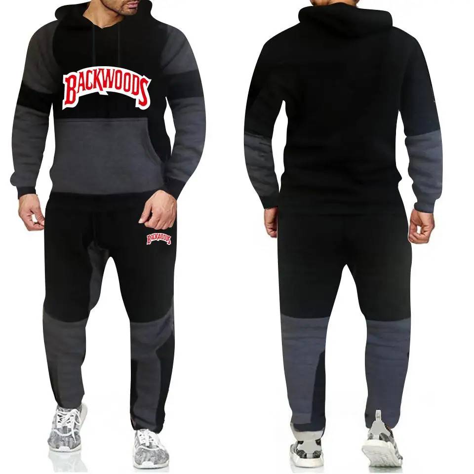 

2020 Autumn Winter Mens Fashion Tracksuit Clothes Set Male Casual Sportswear Man Hoodies and Pants Sweatsuit Set Gym Sweatshirts
