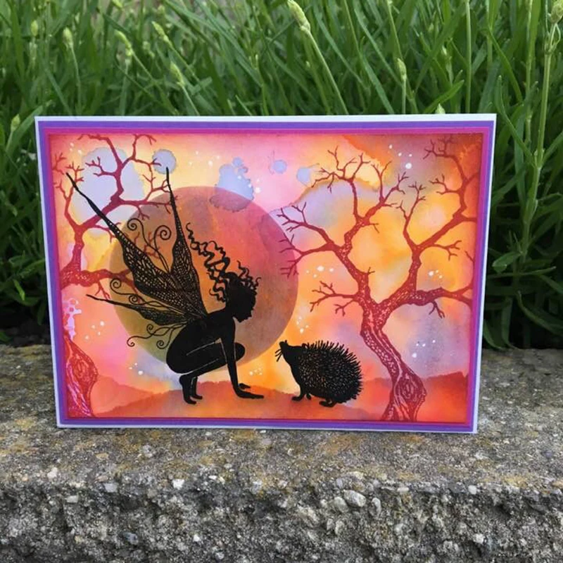 Фея Ангел прозрачный силиконовый штамп для печати DIY Скрапбукинг Фотоальбом