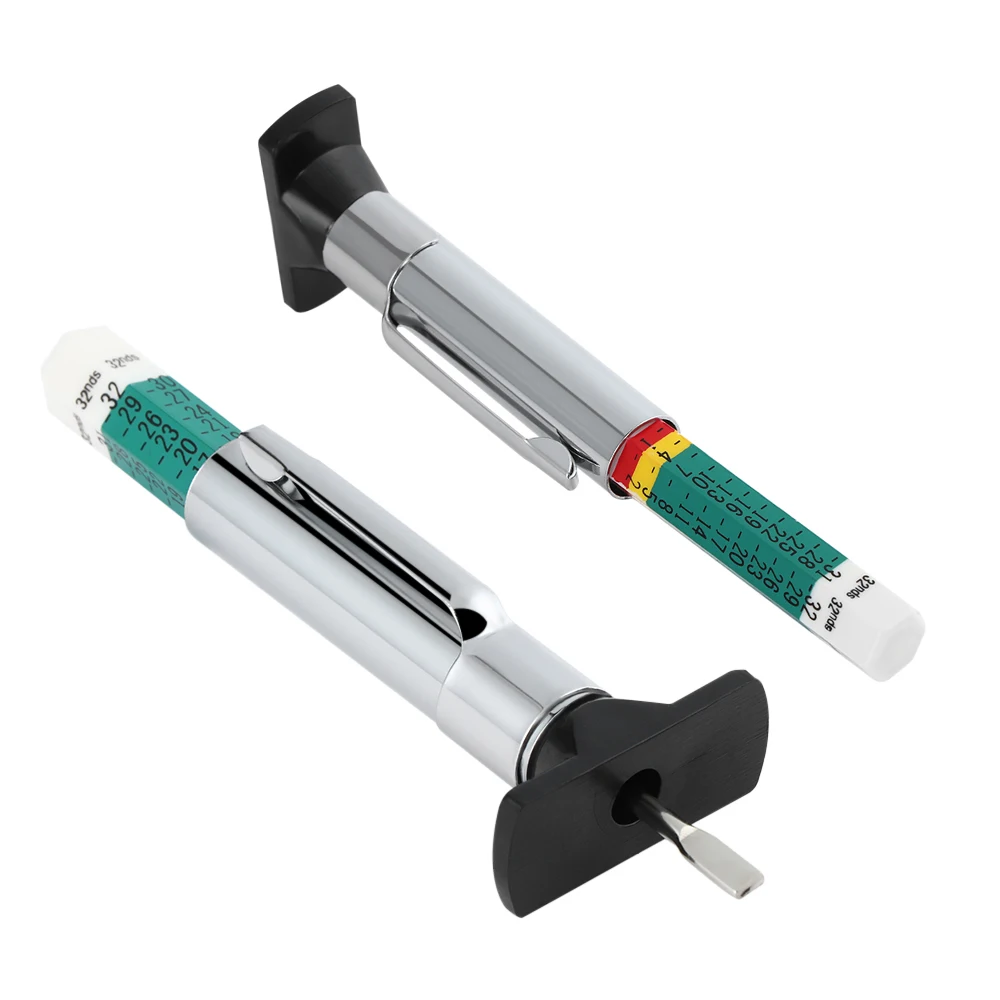 1 шт. цветной измеритель глубины протектора для шин тестер двигателей