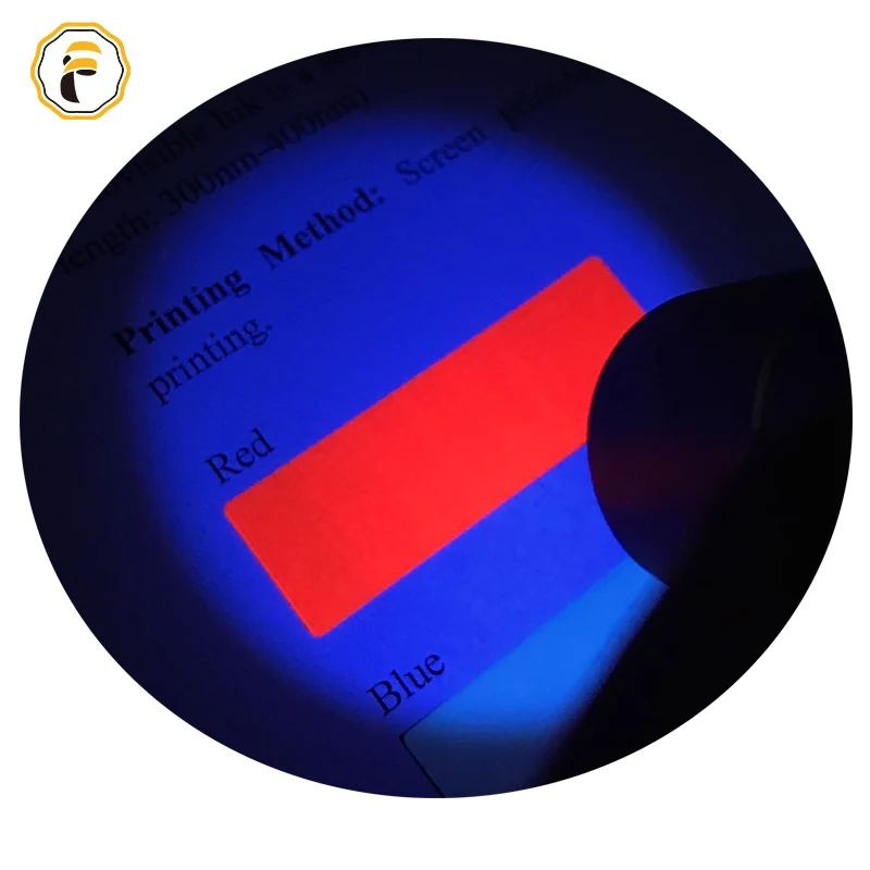 UV invisible ink Offset printing for paper of colorless to red | Cartridge Chip