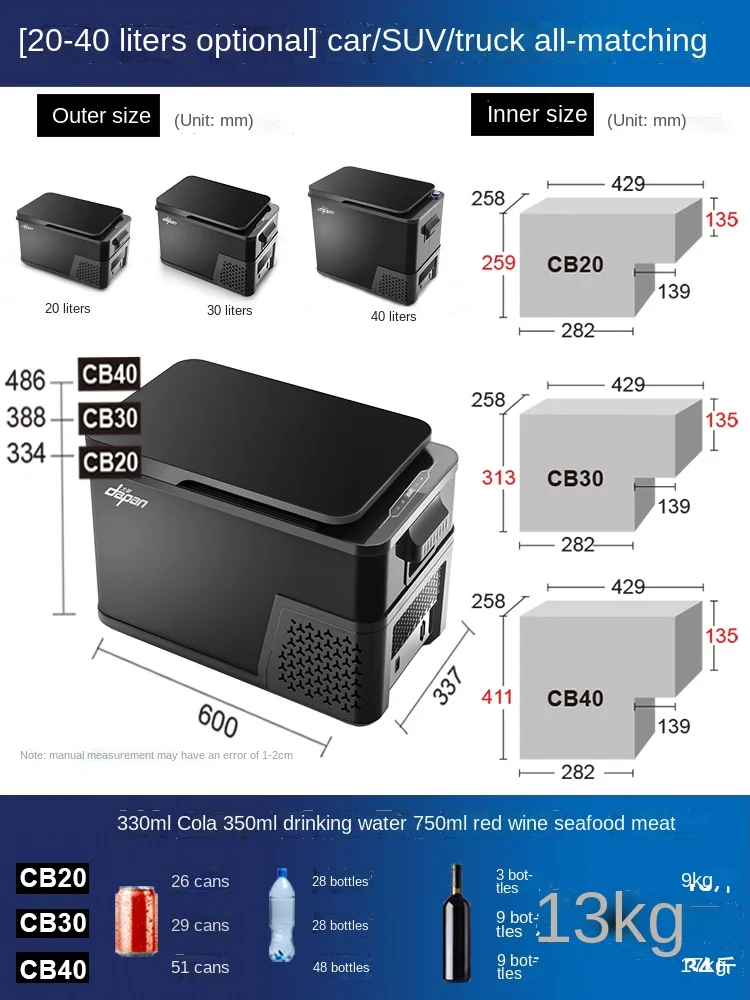 

Мини-холодильник YY для грузовиков двойного использования в автомобиле и дома