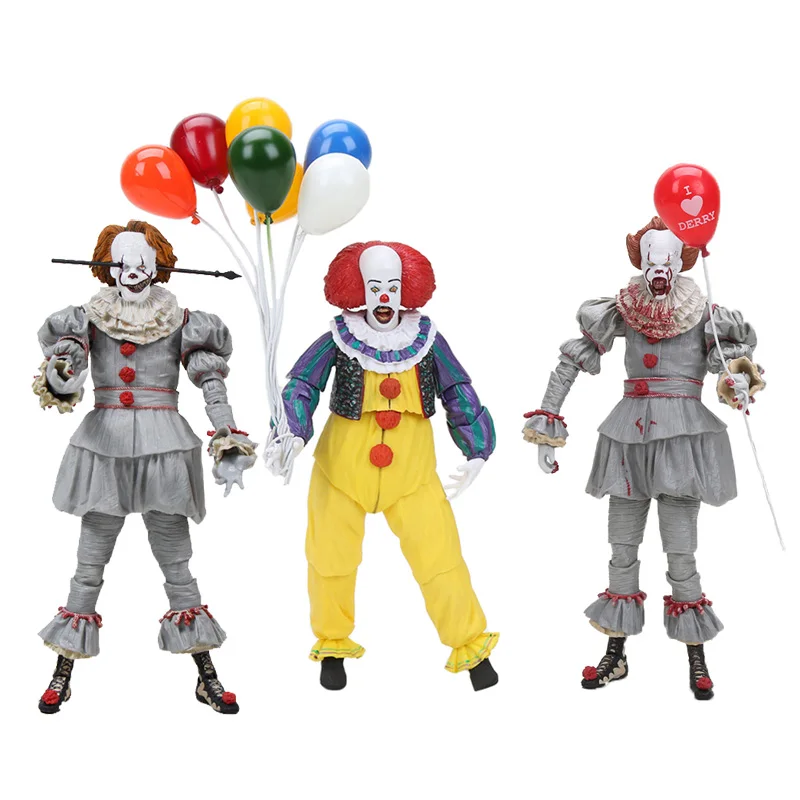 NECA Stephen King's It конечная пеннивайз ПВХ фигурка Джокер клоун BJD ужас Коллекционная модель игрушки Рождественский подарок
