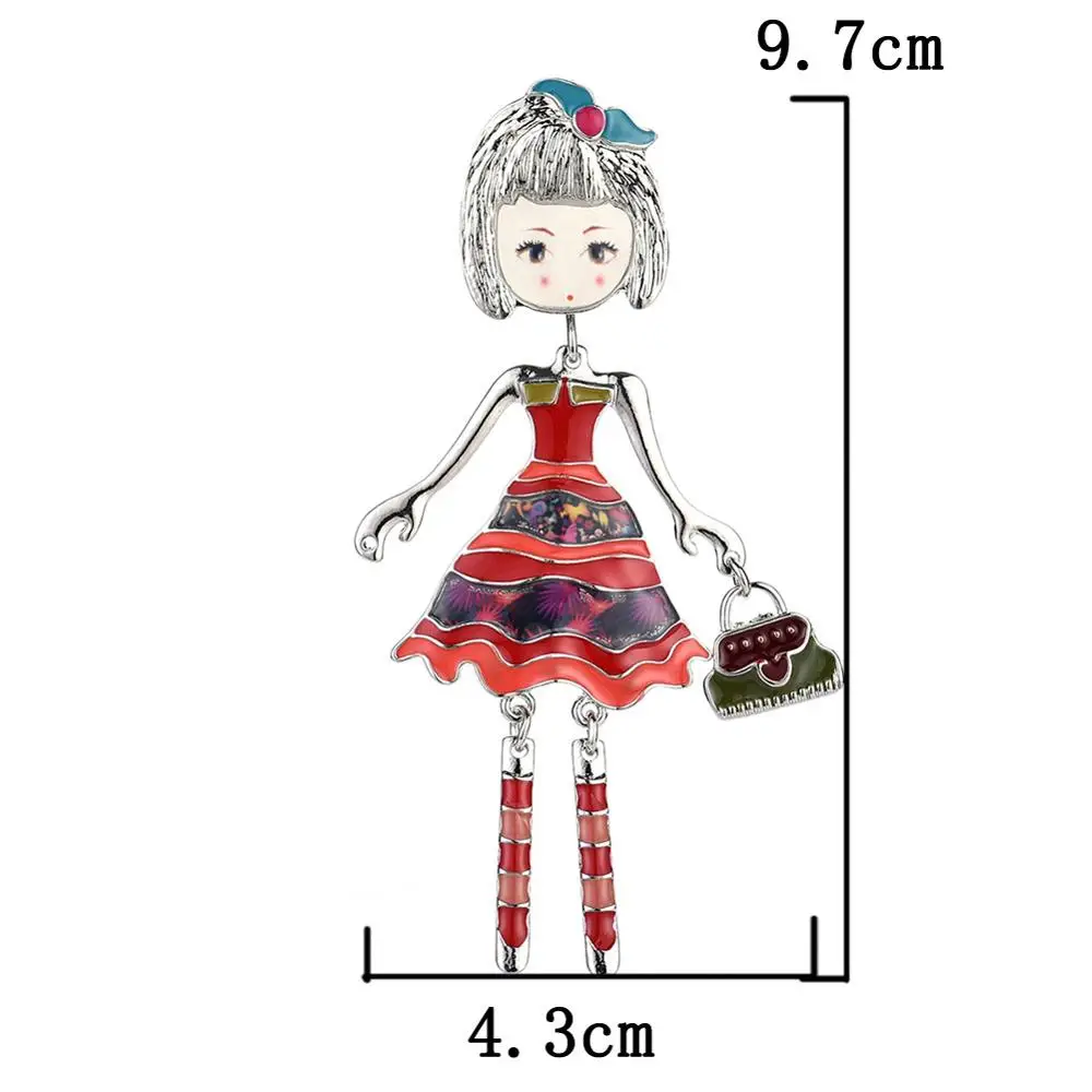 2019 Новое поступление персонализированный дизайн розовая кукла броши булавки для