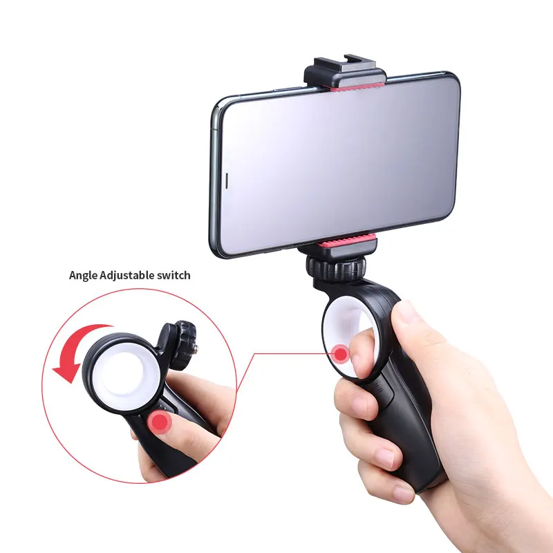 Смартфон Vlog Setup Handle Grip регулируемое крепление для телефона с холодным башмаком