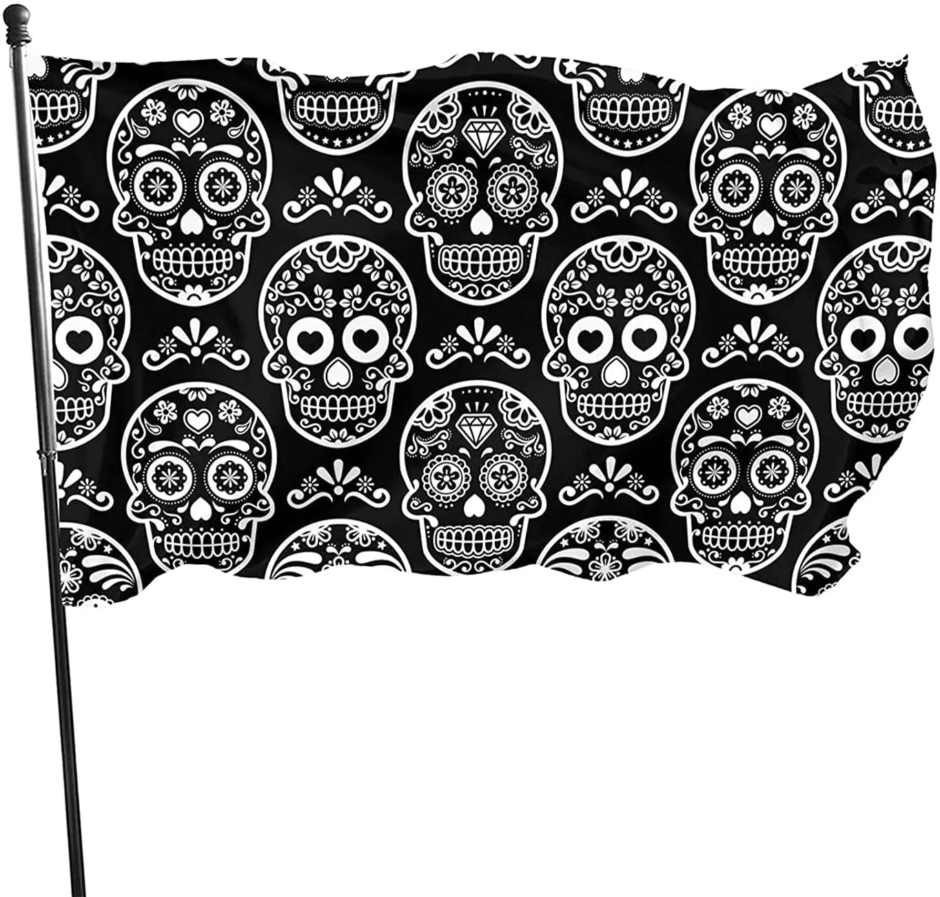 Мексиканский сахарный череп Хэллоуин конфеты Череп комнатные флаги флагами