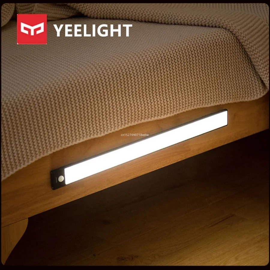 xiaomi mijia yeelight led cabinet light motion sensor night light induction light install rechargeable for kitchen cabinet a20 free global shipping