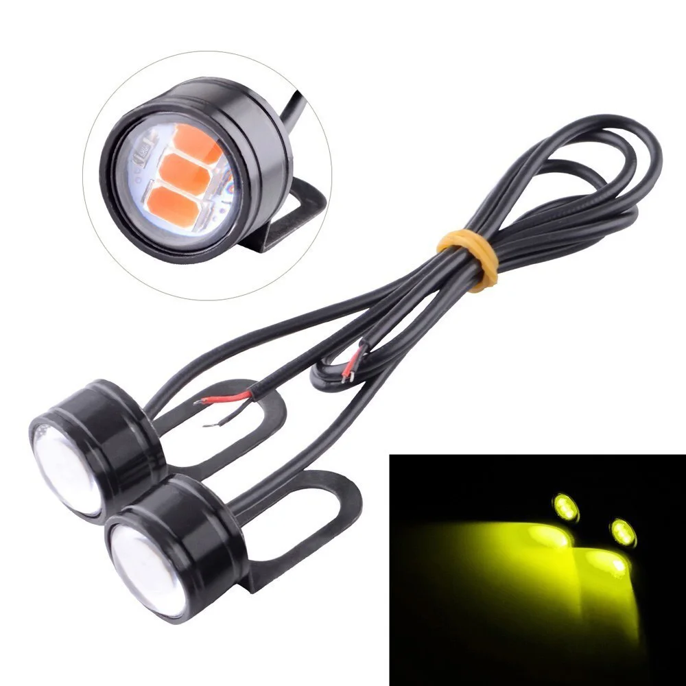 2 шт . мотоциклетные фары DC 12V 3W Eagle Eye дневные ходовые огни зеркало заднего вида