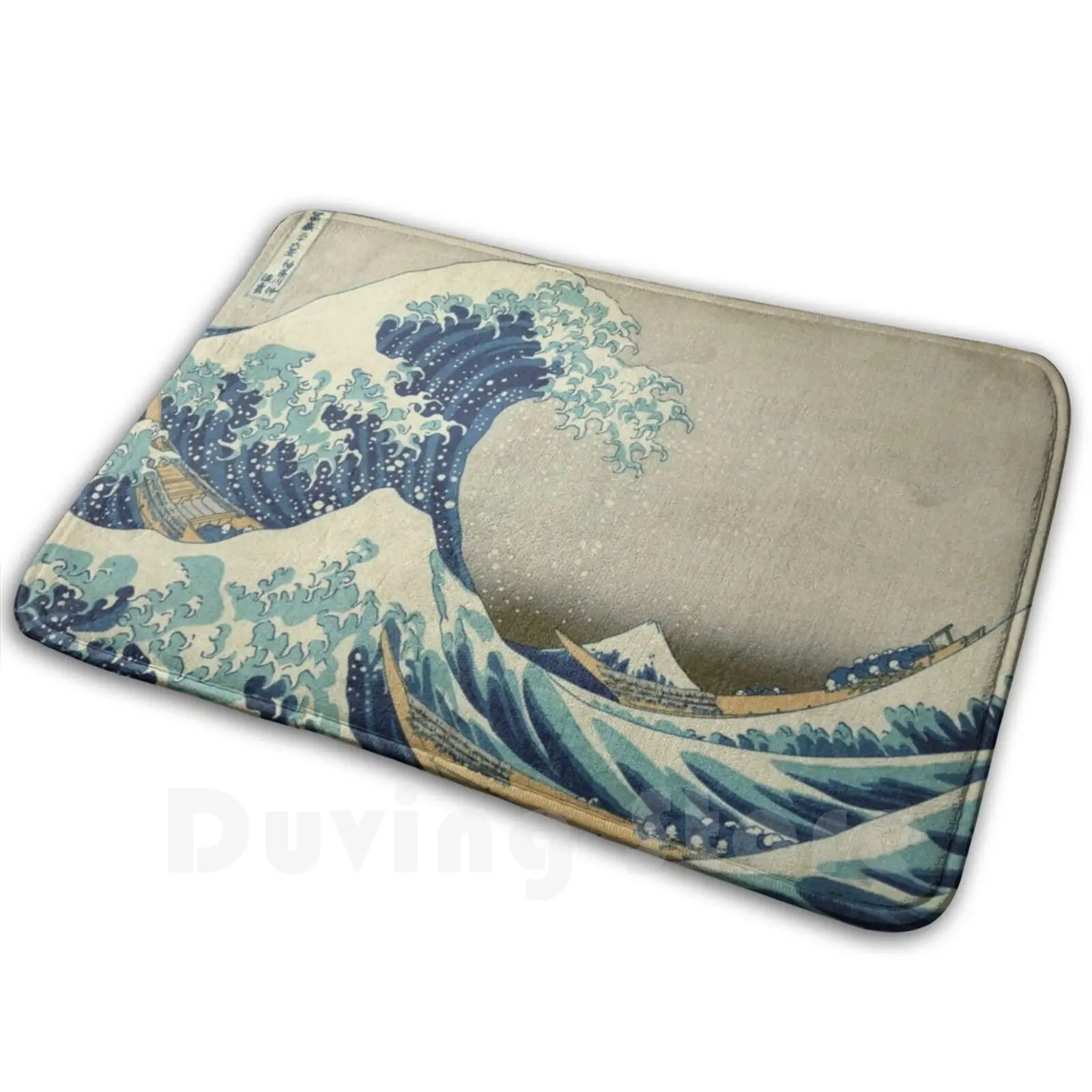 

Пуховое одеяло Great Wave-Hokusai, наклейка в канагаве, Гора Фудзи, мягкий нескользящий коврик, ковер, подушка, большая волна