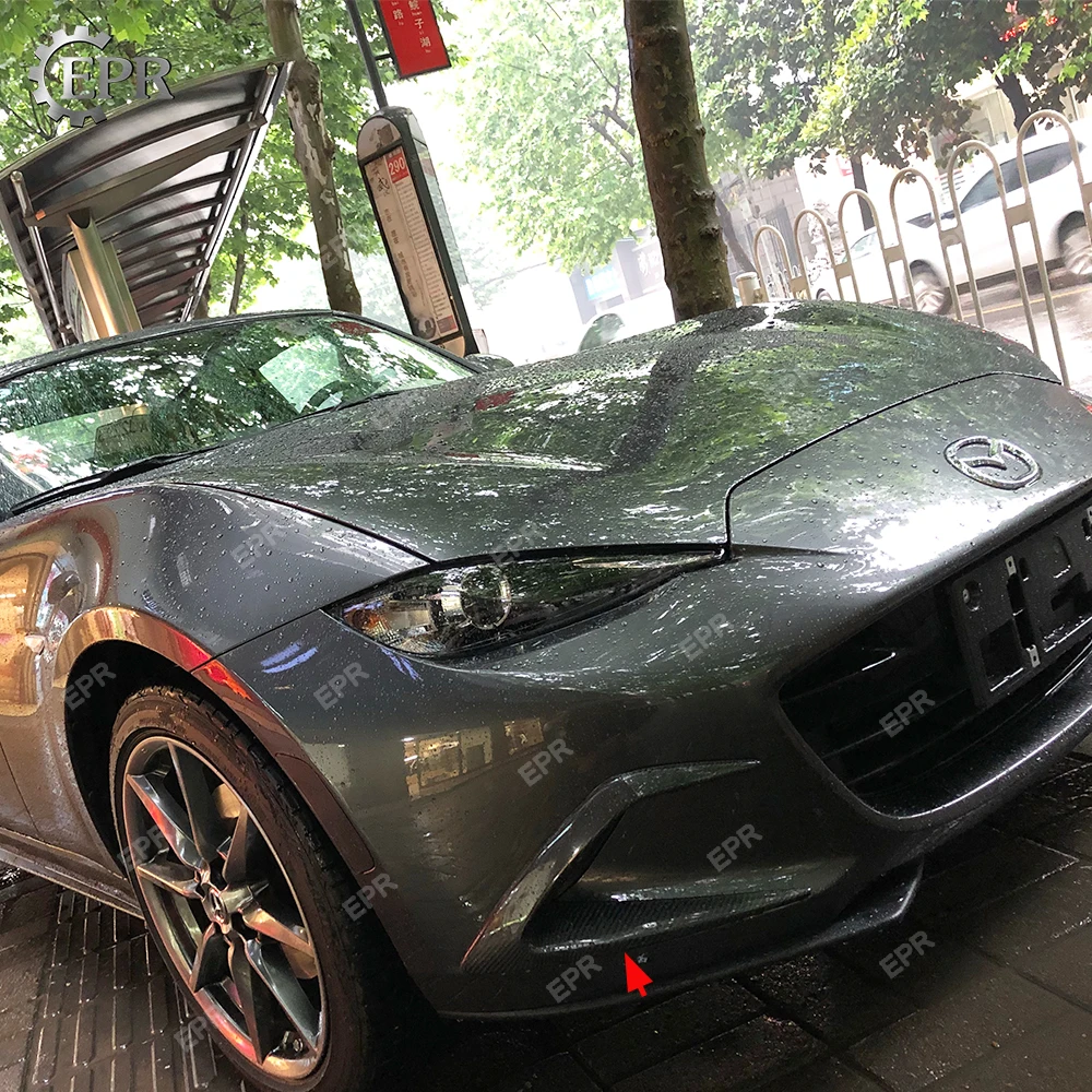 Для Mazda MX5 ND5RC родстер Miata SBLZ переднего бампера добавить на углеродного волокна